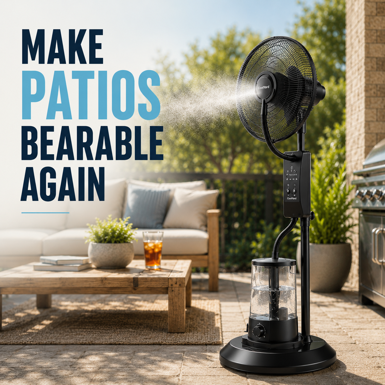 CoolYard MistFlow Fan — image 1